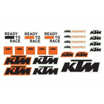 Hoja de adhesivos KTM - 79608978100