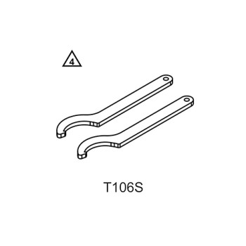 Llave para tuercas ranuradas