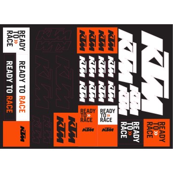 Pegatina KTM Team Corporate Sticker Sheet