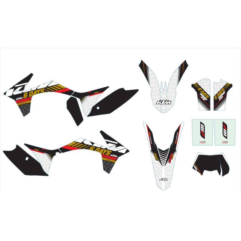 Kit de gráficos Six Days Germany KTM - 78708990000 Kit de gráficos Six Days Germany KTM - 78708990000
