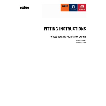 Kit de cubierta de protección para el rodamiento de rueda Factory KTM - 79609917000EB