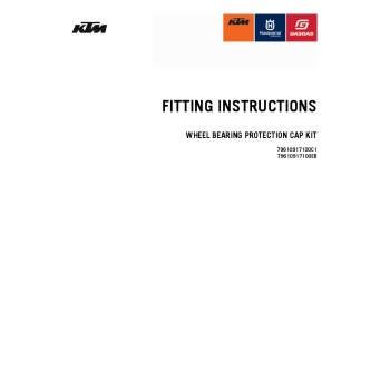Kit de cubierta de protección para el rodamiento de rueda Factory KTM - 79610917100EB
